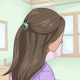 Maak half-op haarstyle