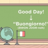 Sê hallo in italiaans