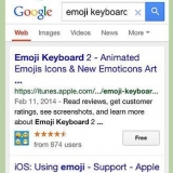 Aktiveer die sleutelbord met emoji emoticons in ios
