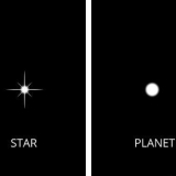 Sien die verskil tussen planete en sterre