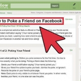 Steek iemand op facebook