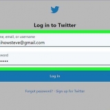 Meld aan op twitter