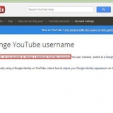 Verander jou gebruikersnaam op youtube