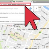 Kry jou huidige ligging in google maps