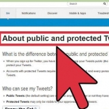 Maak jou twitter-rekening privaat