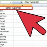 Sorteer kolomme alfabeties in microsoft excel