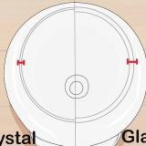Onderskei kristal van glas