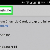 Sluit aan by 'n telegram-kanaal op android