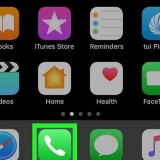 Kortpad-oproepe op 'n iphone