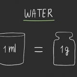 Omskakeling van milliliters na gram