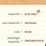 Sê beautiful girl in spaans
