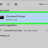 Skuif na 'n vorige vouer deur opdragprompt te gebruik