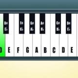 Leer note op 'n klavier of klawerbord