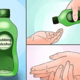 Gebruik vryf alkohol