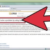 Gebruik solver in microsoft excel