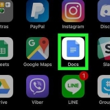 Voeg bladsynommers in google docs op iphone of ipad by