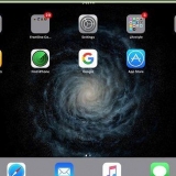 Plaas ikone op die lessenaar van 'n ipad