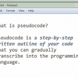 Skryf pseudokode