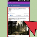 Vee opmerkings of boodskappe op facebook in die facebook-toepassing...