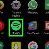 Versteek onlangs gespeelde kunstenaars op spotify op android