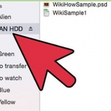 Skryf na 'n eksterne hardeskyf in max os x