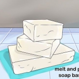 Maak smelt en gooi seep