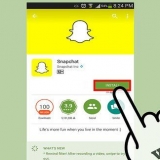 Gebruik snapchat
