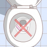 Tampons weggooien