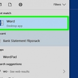 Wysig teks in word