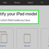 Vind uit watter model en weergawe van ipad jy het