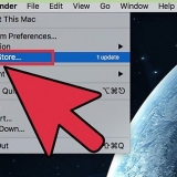 Soek en installeer opdaterings op 'n mac