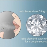 Bepaal of 'n diamant eg is