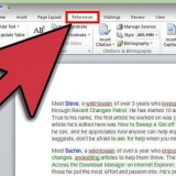 Skep voetnote in word
