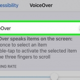 Skakel voiceover op jou iphone af