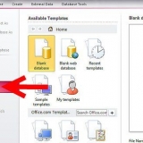 Werk met microsoft access
