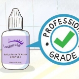 Verwyder wimperverlengings
