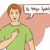 Sê jy is lief vir iemand in russies