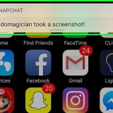 Kyk of jou snapchat 'n skermkiekie geneem is