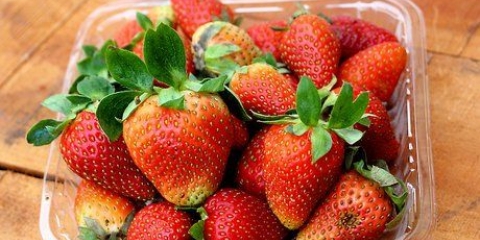 Aardbeien invriezen