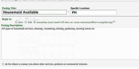 Plaas advertensies op craigslist
