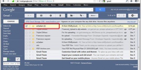 Blokkeer senders in gmail