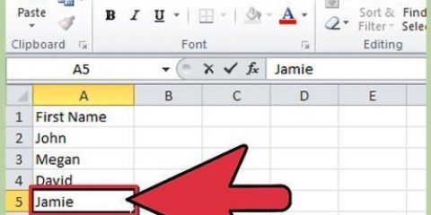 Sorteer alfabeties in excel