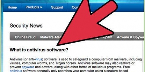 Installeer antivirus sagteware