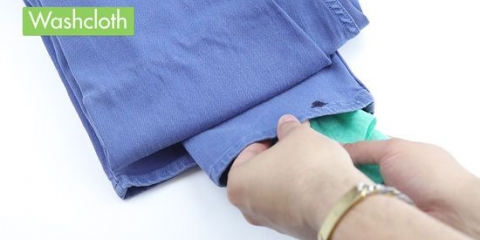 Verwyder bloedvlekke van jeans