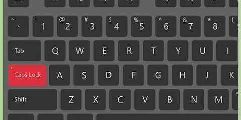 Skakel caps lock af