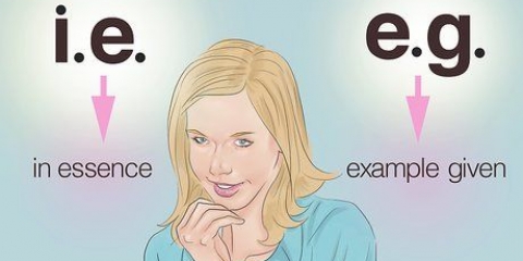 Die afkortings i.e. En e.g. Gebruik in engels
