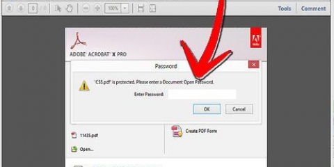 Beperking van 'n beskermde pdf-lêer