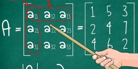 Bepaling van die determinant van 'n 3x3 matriks