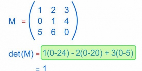 Vind die inverse van 'n 3x3 matriks