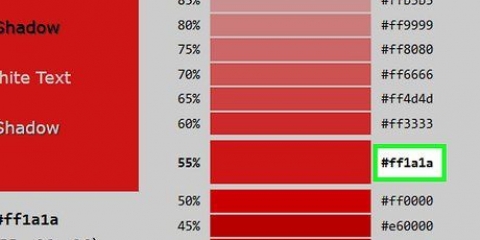 Verander die kleur van 'n lettertipe in html